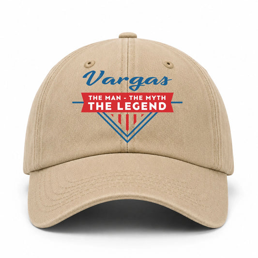 The Man The Myth The Legend Logo Washed Cap VARGAS 13K1 C37PF