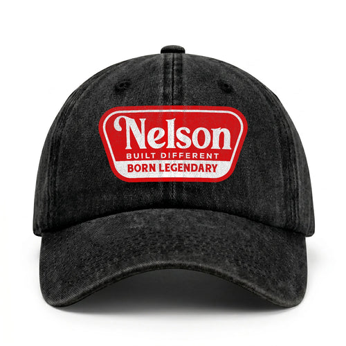 Built Different Born Legendary Red Logo Washed Cap NELSON 13K1 C63PF