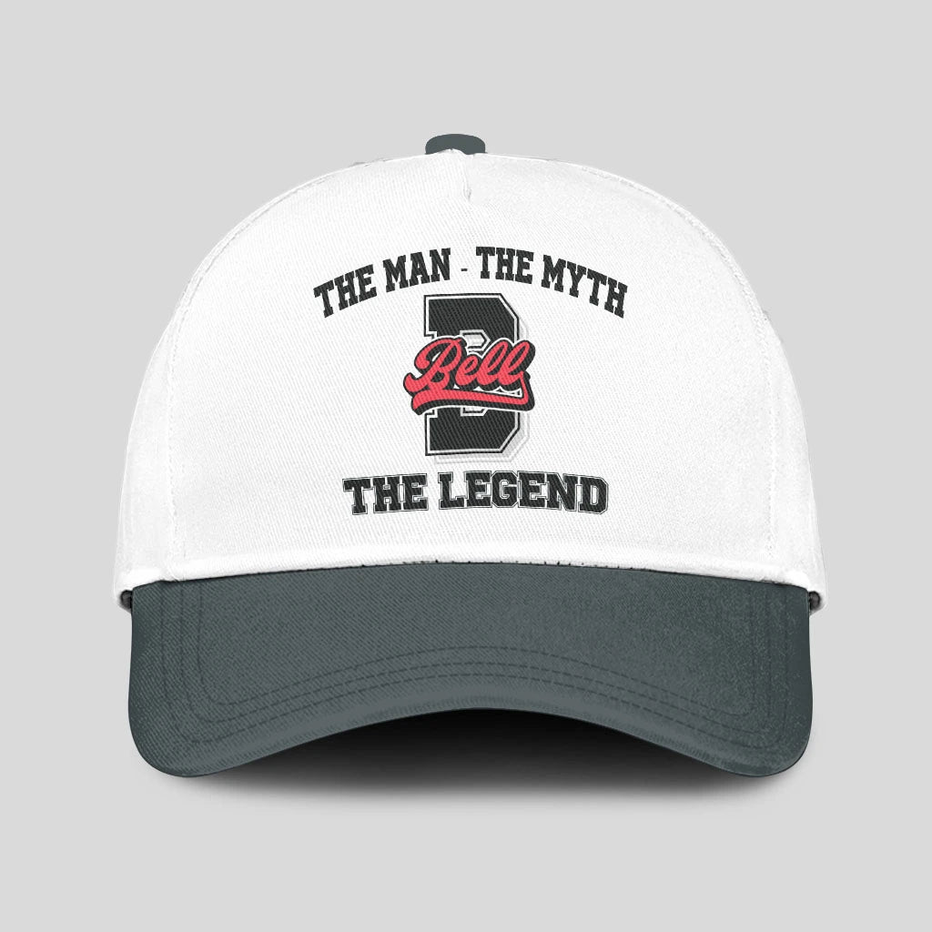 The Man The Myth The Legend Custom Initial Letter And Name Cap BELL 13K1 C38PF