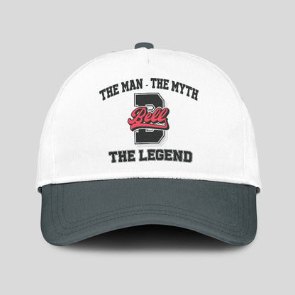 The Man The Myth The Legend Custom Initial Letter And Name Cap BELL 13K1 C38PF