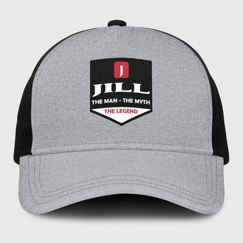The Man The Myth The Legend Gray Mesh Cap JILL 13K1 C189PF