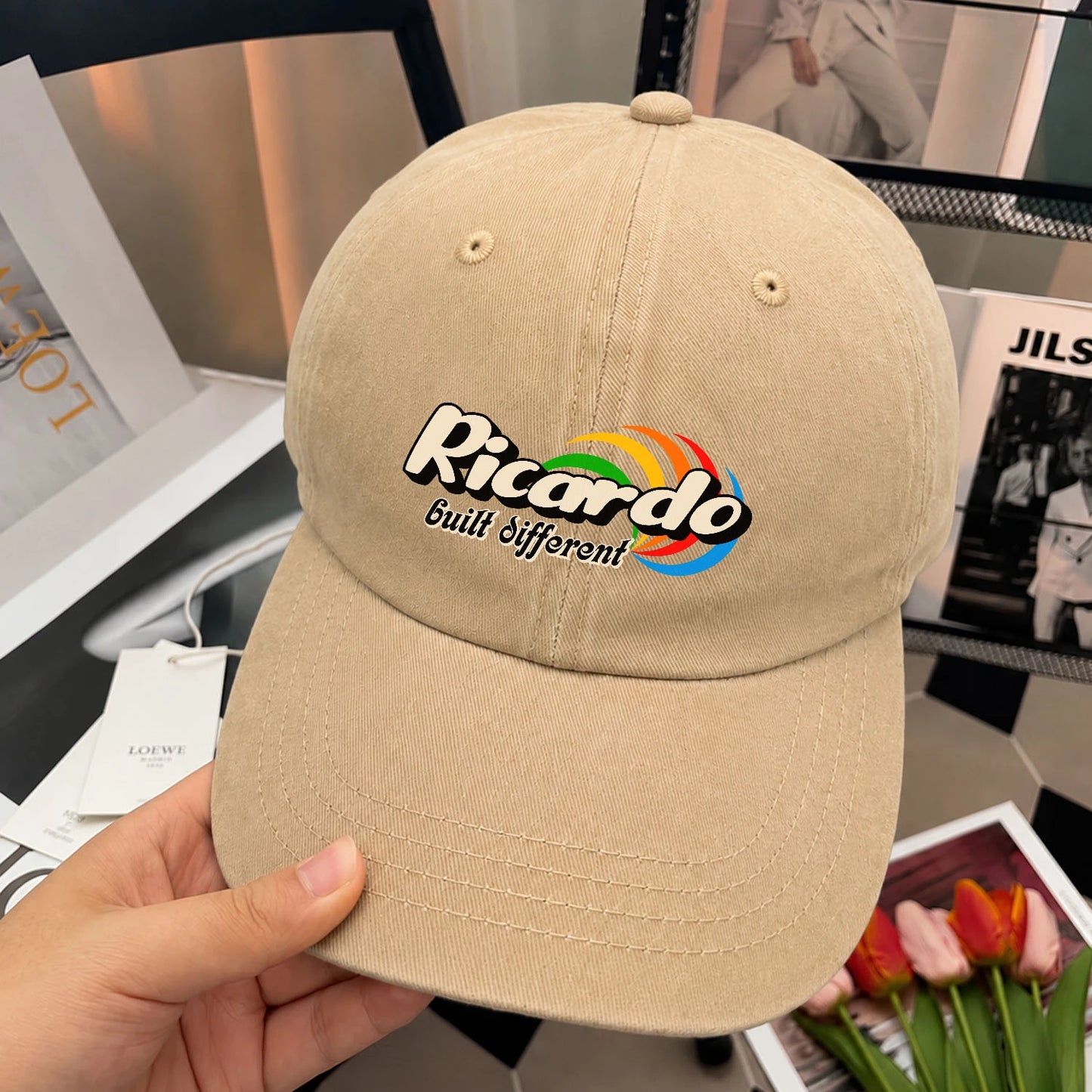Your Name Built Different Retro Washed Cap RICARDO 13K1 C55PF