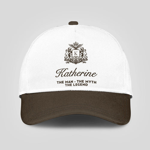 The Man The Myth The Legend Brown Cap KATHERINE 13K1 C47PF