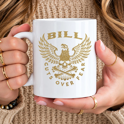 Guts Over Fear Eagle And Skull Mug BILL 13K1 MG28