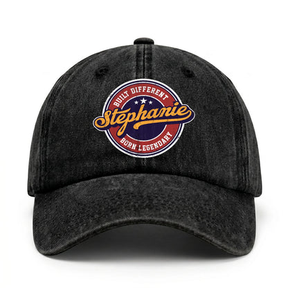 Built Different Born Legendary Logo Washed Cap STEPHANIE 13K1 C65PF