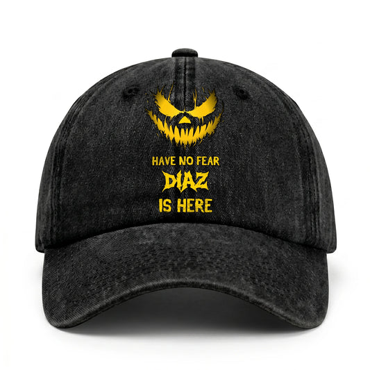 Have No Fear Your Name Is Here Jack O' Lantern Washed Cap DIAZ 13K1 C135PF