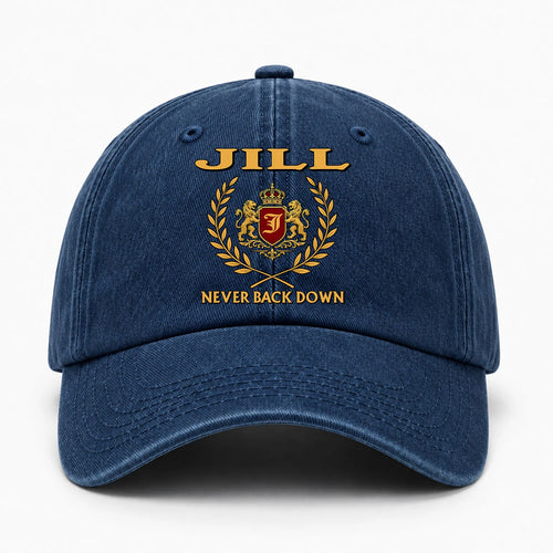 Never Back Down Royal Blue Denim Cap JILL 13K1 C60PF