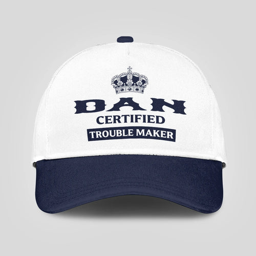 Certified Your Name Trouble Maker Washed Cap DAN 13K1 C148PF
