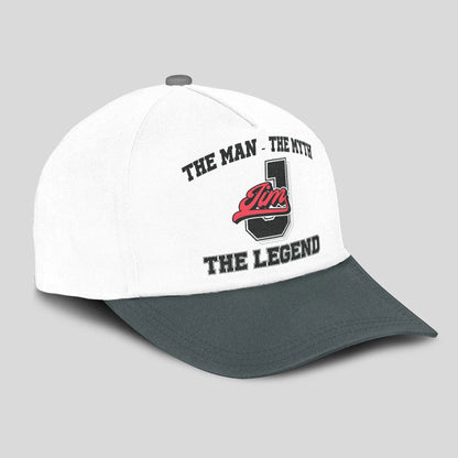 The Man The Myth The Legend Custom Initial Letter And Name Cap JIM 13K1 C38PF