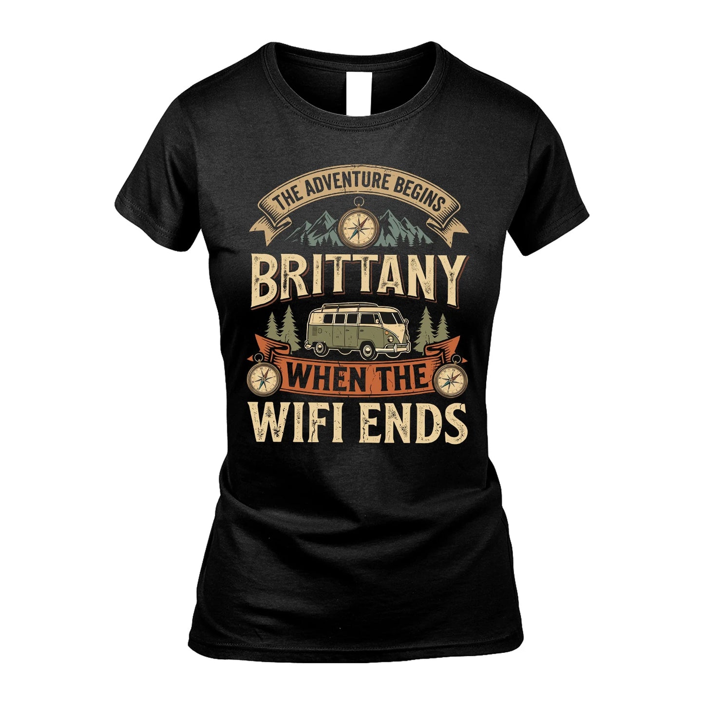 BRITTANY 13K1-547 The Adventure Begins Name When The Wifi Ends