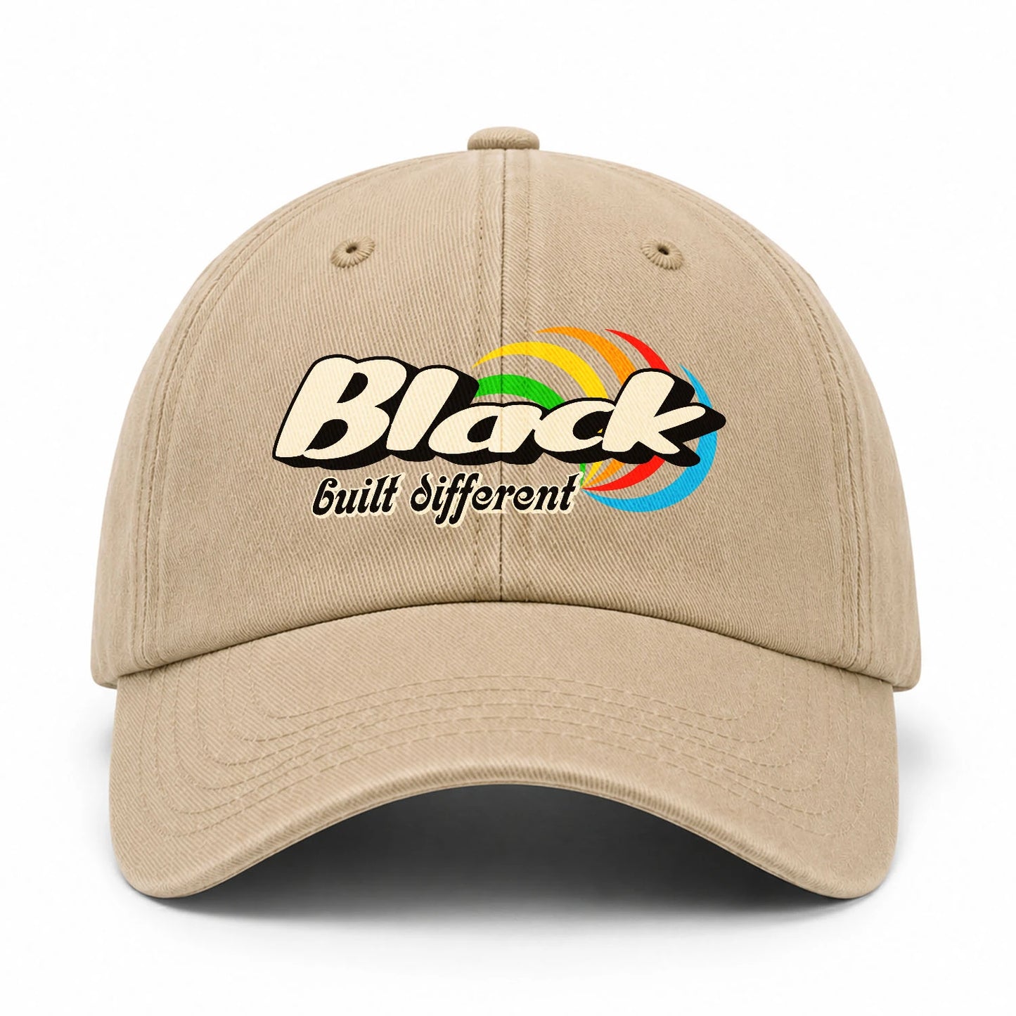 Your Name Built Different Retro Washed Cap BLACK 13K1 C55PF