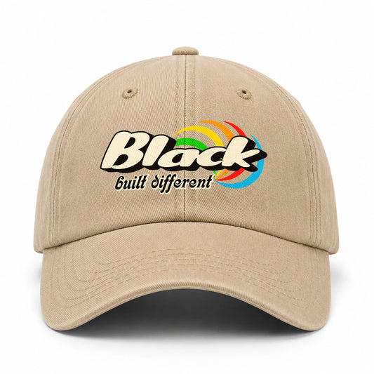Your Name Built Different Retro Washed Cap BLACK 13K1 C55PF