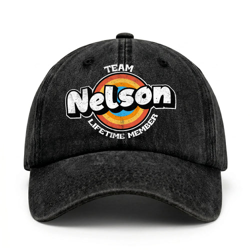 Team Your Name Lifetime Member Logo Cap NELSON 13K1 C66PF