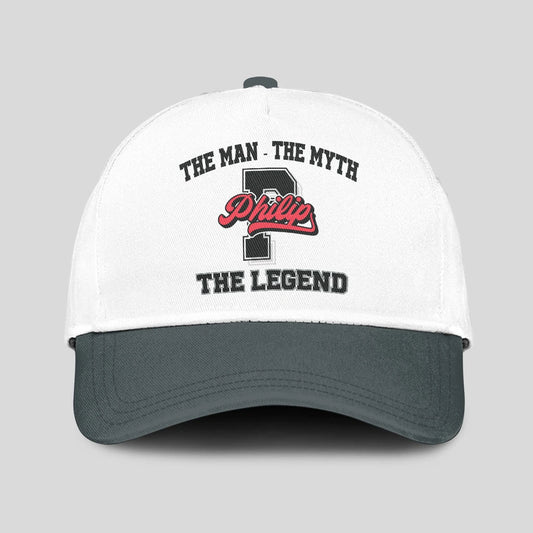 The Man The Myth The Legend Custom Initial Letter And Name Cap PHILIP 13K1 C38PF