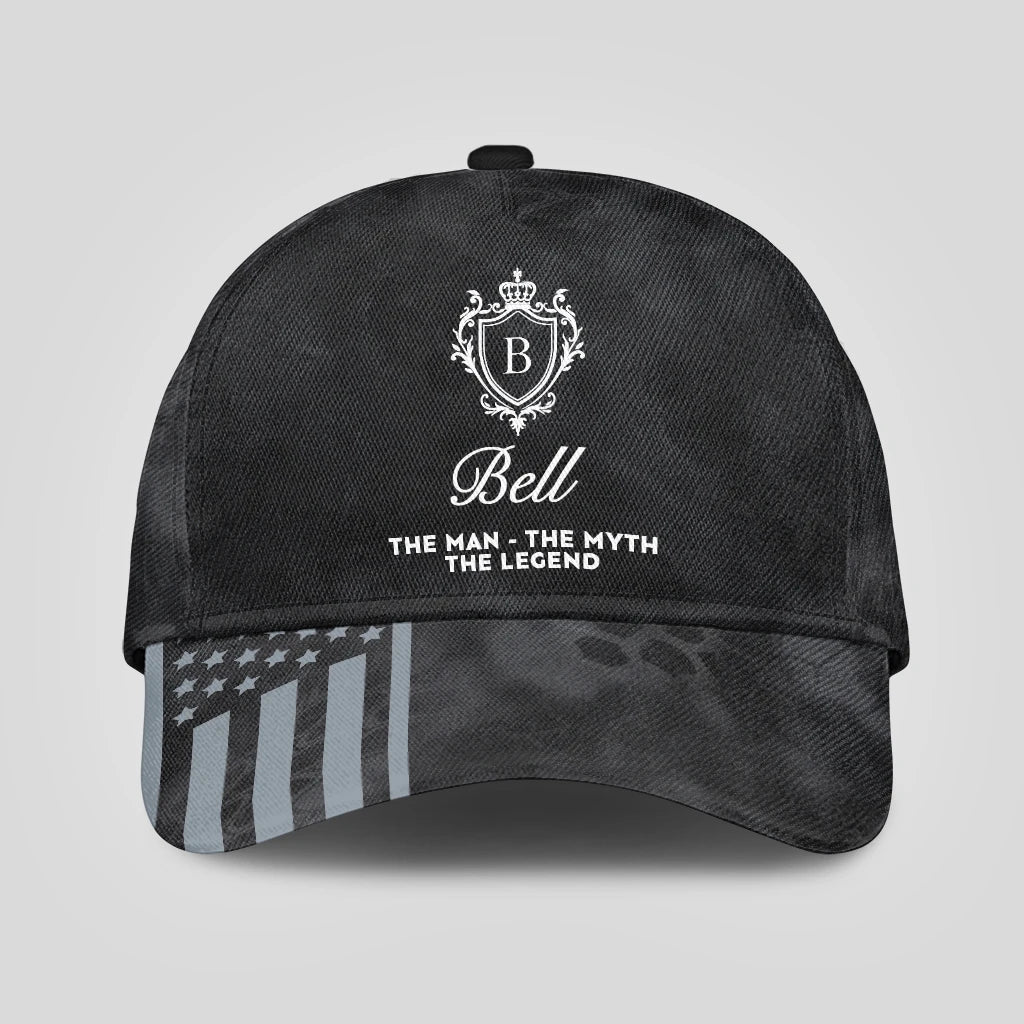 The Man The Myth The Legend America Black Camo Cap BELL 13K1 C173PF