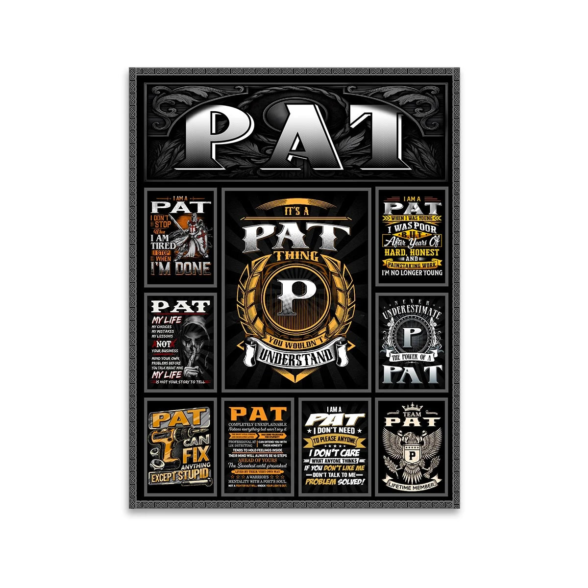 PAT Personalized Sponge Floor Mat – Custom Printed Home Decor 13K1-AR2