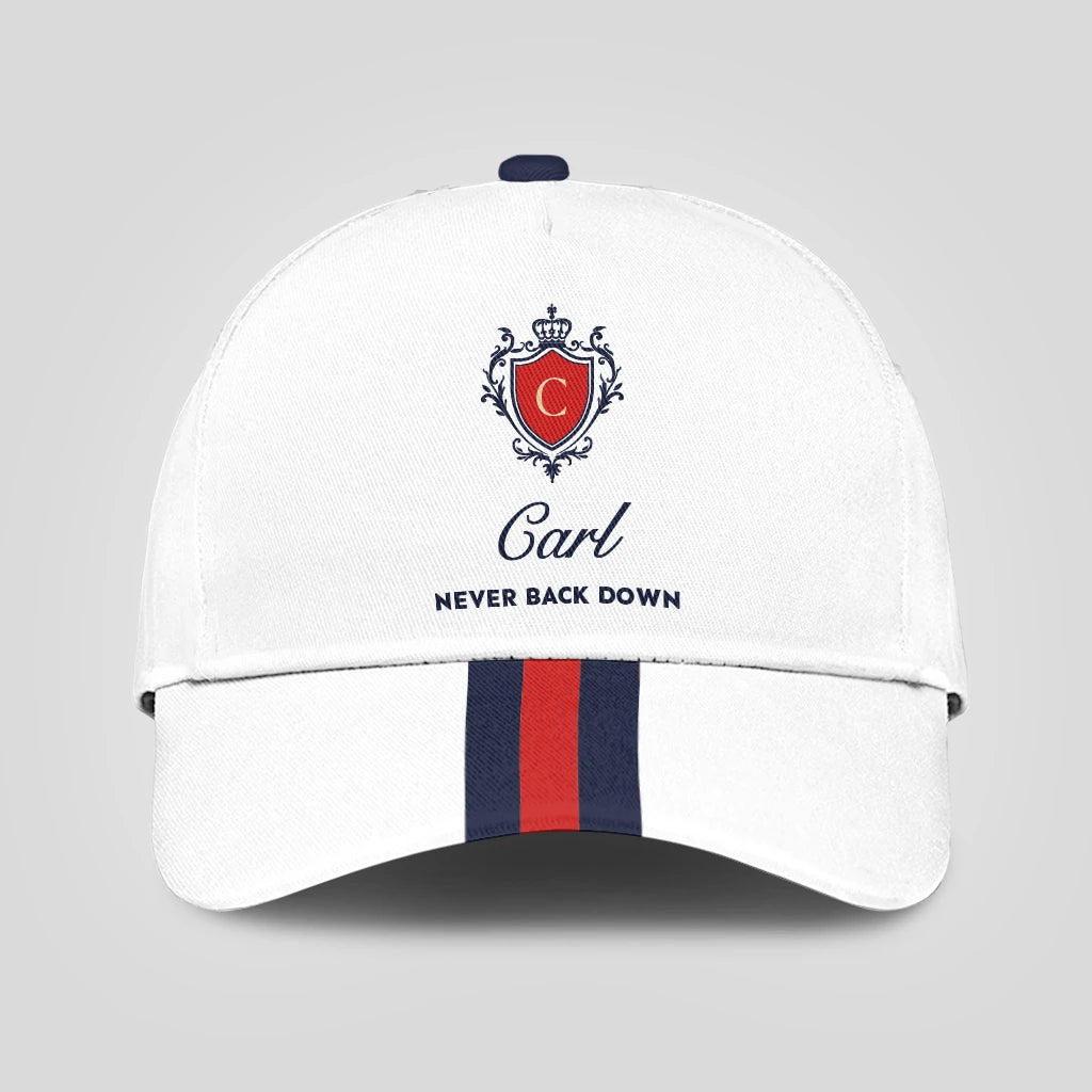 Never Back Down Stripped Cap CARL 13K1 C86PF