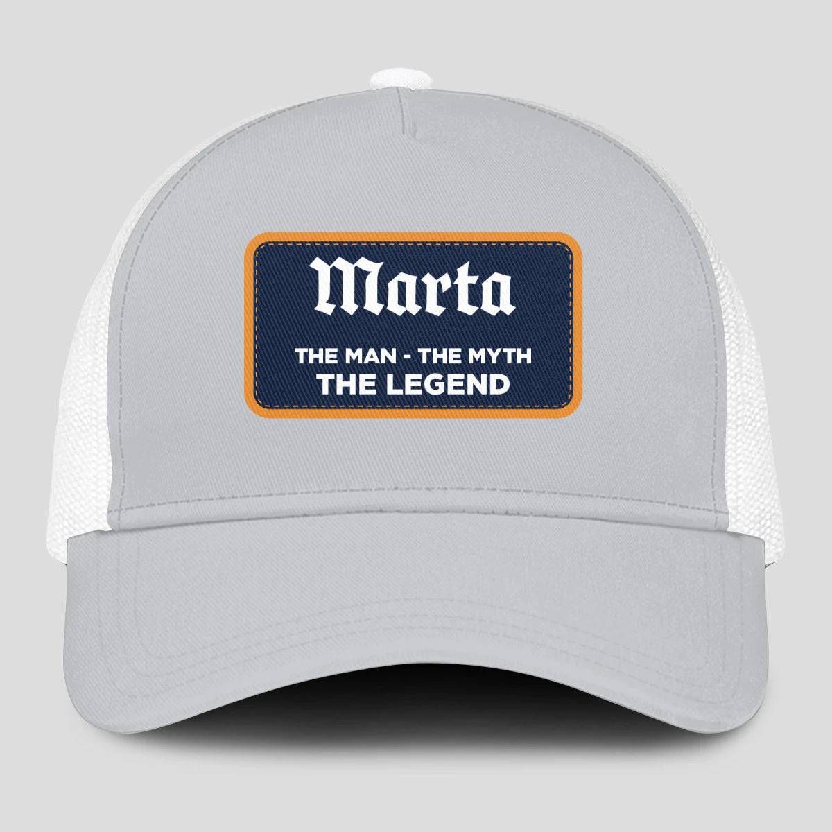 The Man The Myth The Legend Gray Mesh Cap MARTA 13K1 C204PF