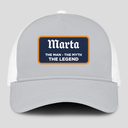 The Man The Myth The Legend Gray Mesh Cap MARTA 13K1 C204PF
