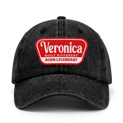 Built Different Born Legendary Red Logo Washed Cap VERONICA 13K1 C63PF