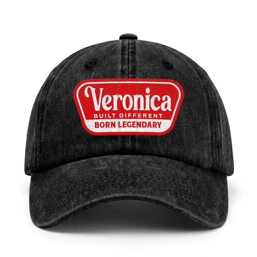 Built Different Born Legendary Red Logo Washed Cap VERONICA 13K1 C63PF