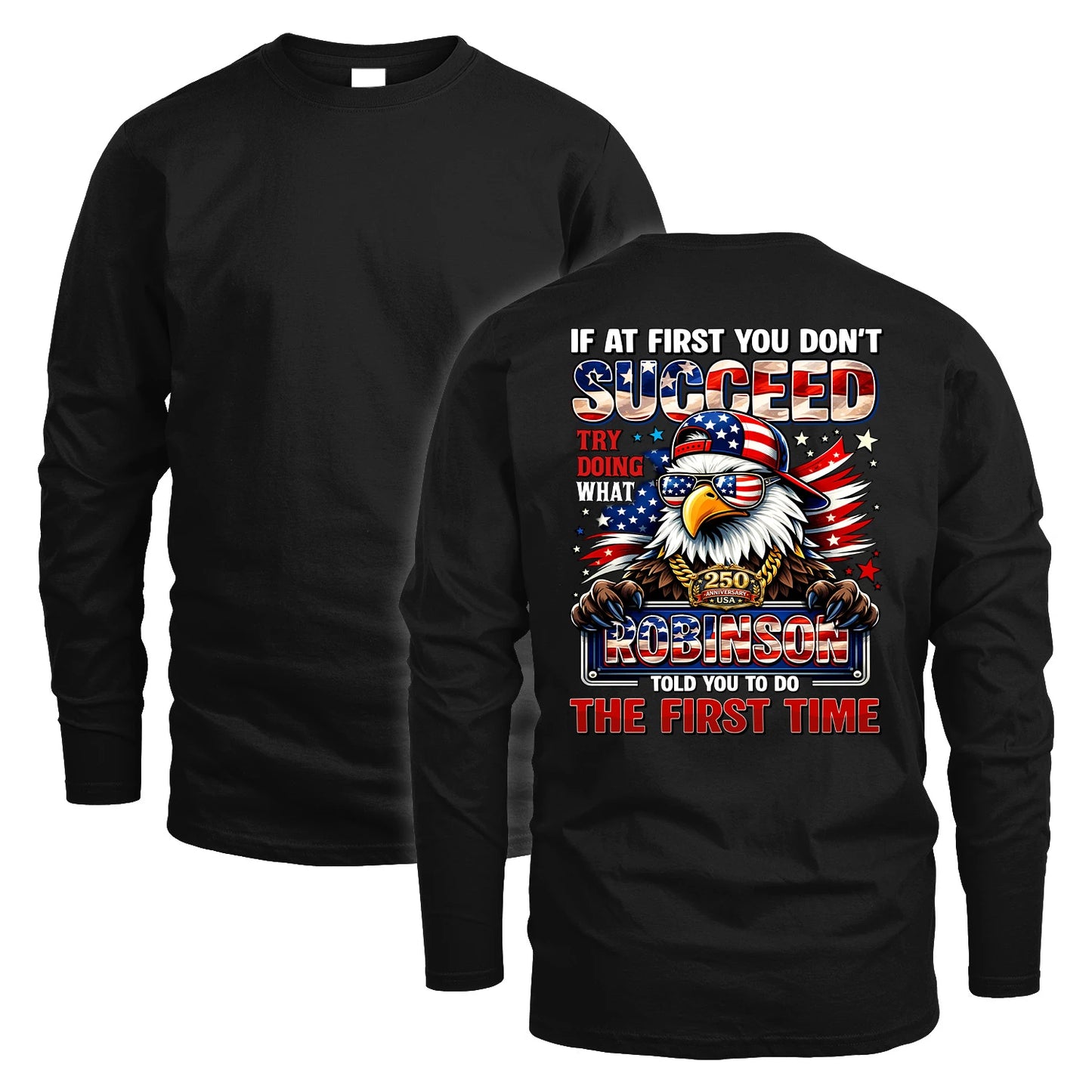 ROBINSON 13K1-521 Personalized "If At First You Don’t Succeed..."