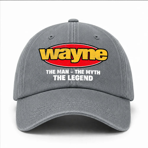 The Man The Myth The Legend Vintage Logo Washed Cap WAYNE 13K1 C162PF