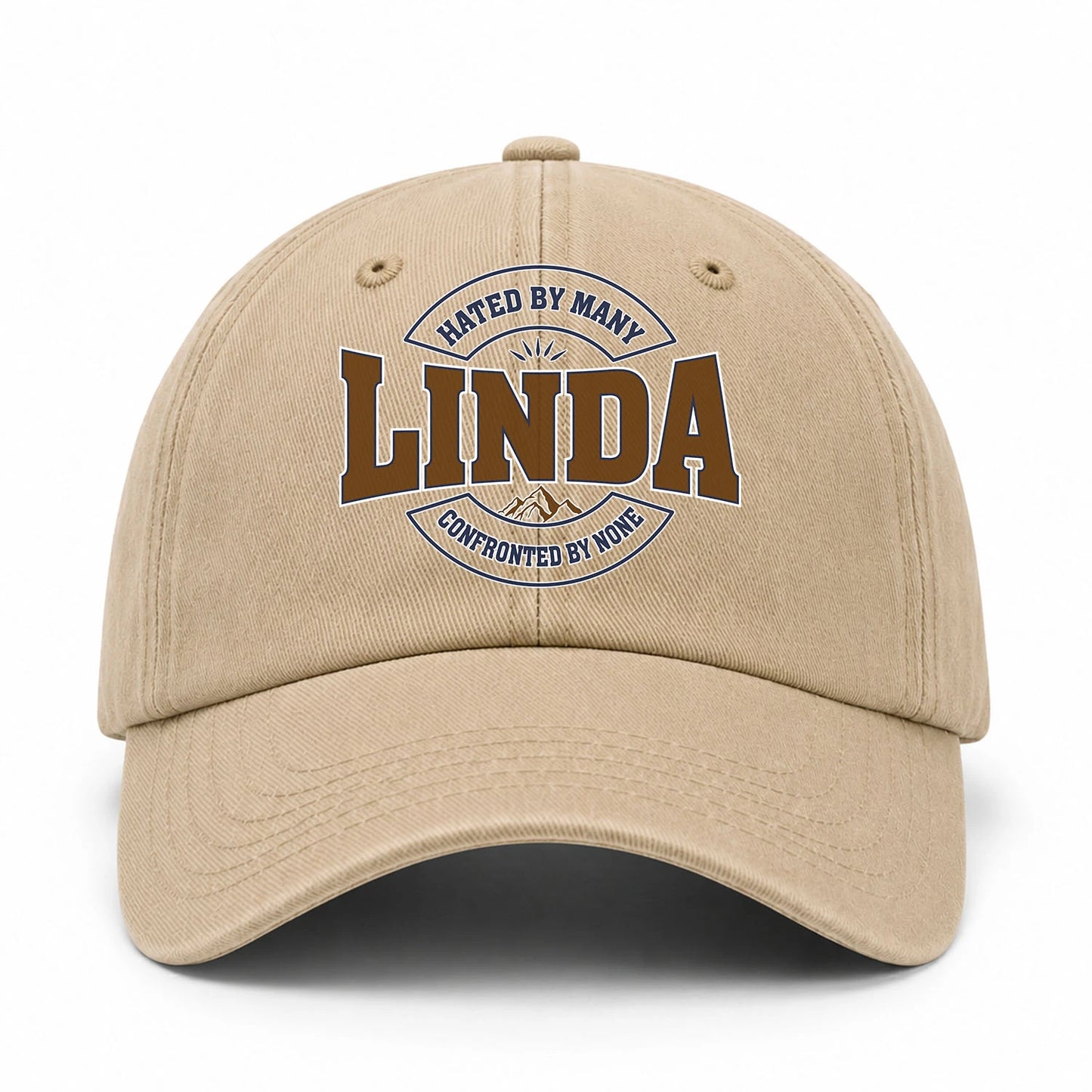Hated By Many Confronted By None Washed Cap LINDA 13K1 C36PF