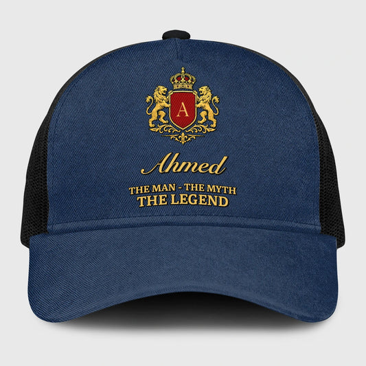 The Man The Myth The Legend Royal Blue Mesh Cap AHMED 13K1 C187PF