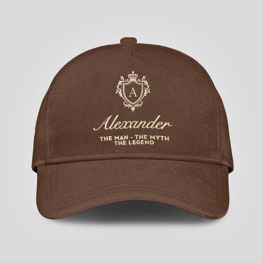 The Man The Myth The Legend Golden Brown Cap ALEXANDER 13K1 C142PF
