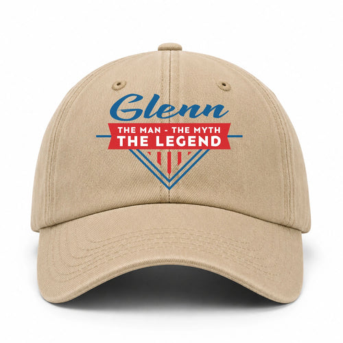 The Man The Myth The Legend Logo Washed Cap GLENN 13K1 C37PF