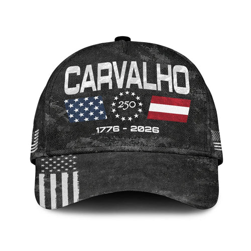 CARVALHO 13K1-C13PF 250th Anniversary Patriotic Baseball Cap 1776–2026