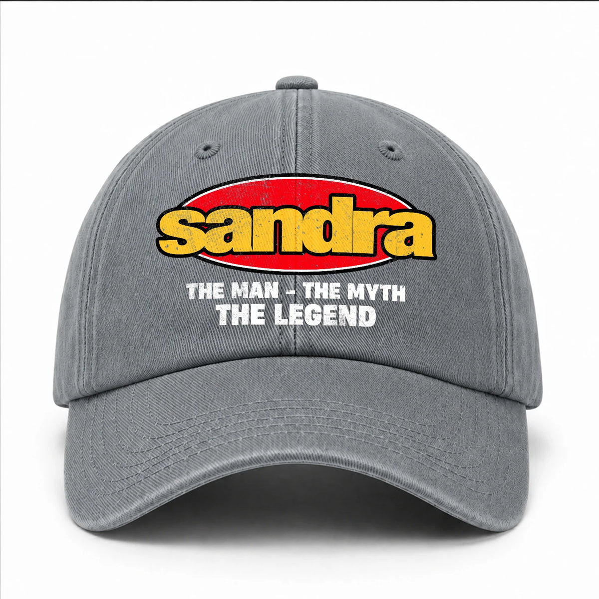 The Man The Myth The Legend Vintage Logo Washed Cap SANDRA 13K1 C162PF