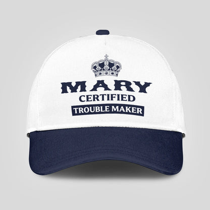 Certified Your Name Trouble Maker Washed Cap MARY 13K1 C148PF