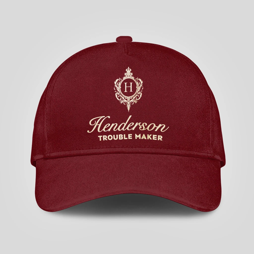 Trouble Maker Funny Royal Burgundy Cap HENDERSON 13K1 C158PF