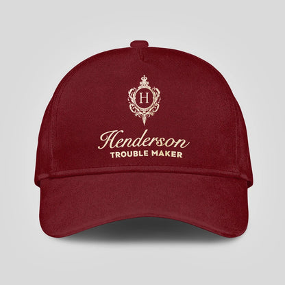 Trouble Maker Funny Royal Burgundy Cap HENDERSON 13K1 C158PF