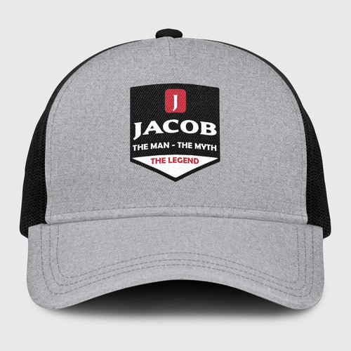 The Man The Myth The Legend Gray Mesh Cap JACOB 13K1 C189PF