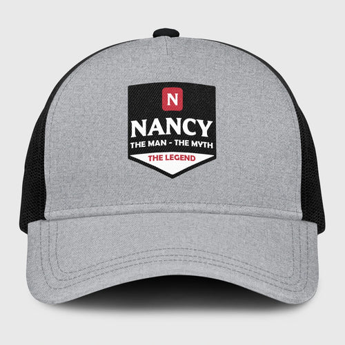 The Man The Myth The Legend Gray Mesh Cap NANCY 13K1 C189PF