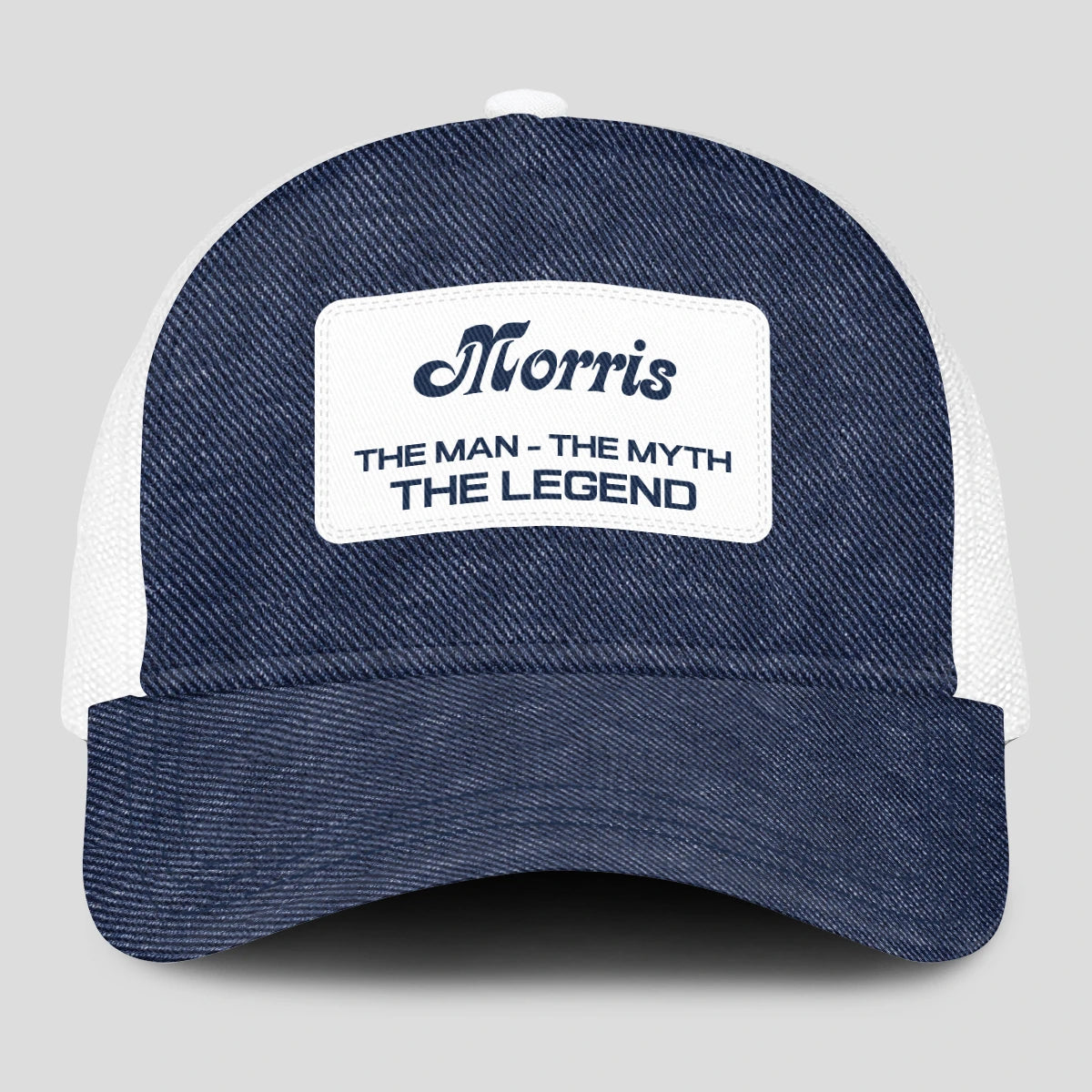 The Man The Myth The Legend Blue Denim Mesh Cap MORRIS 13K1 C194PF