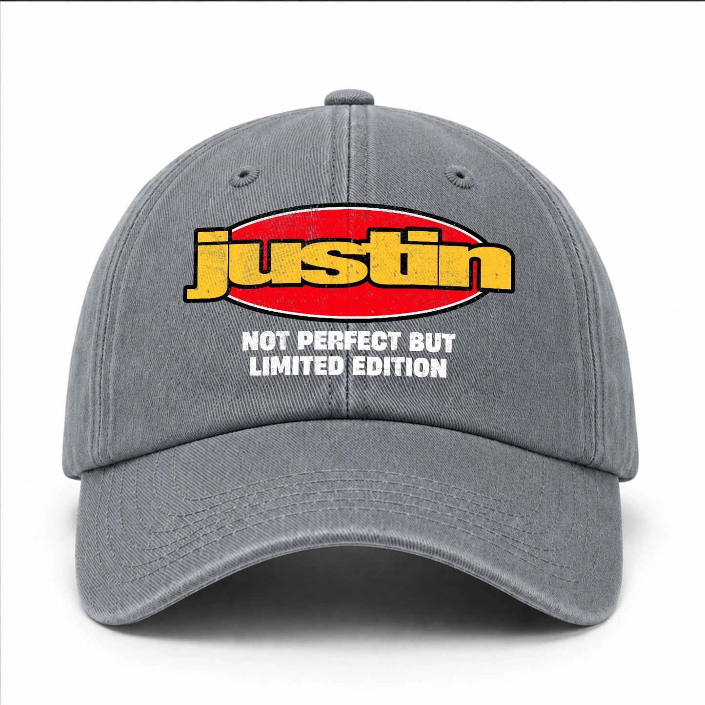 Your Name Not Perfect But Limited Edition Red Logo Washed Cap JUSTIN 13K1 C84PF