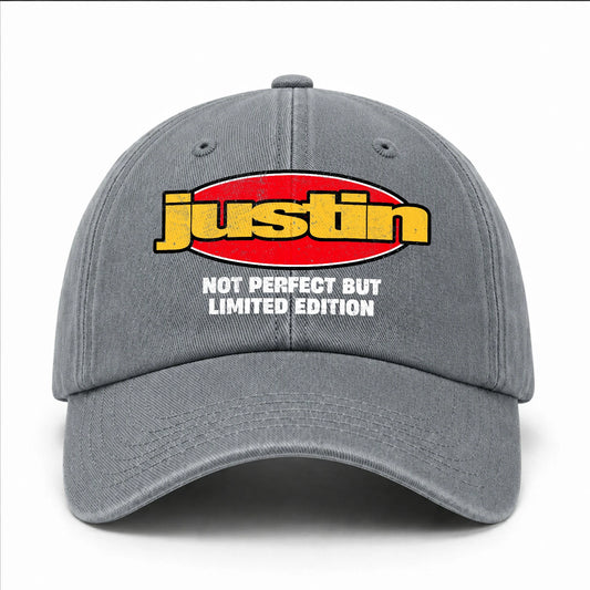 Your Name Not Perfect But Limited Edition Red Logo Washed Cap JUSTIN 13K1 C84PF