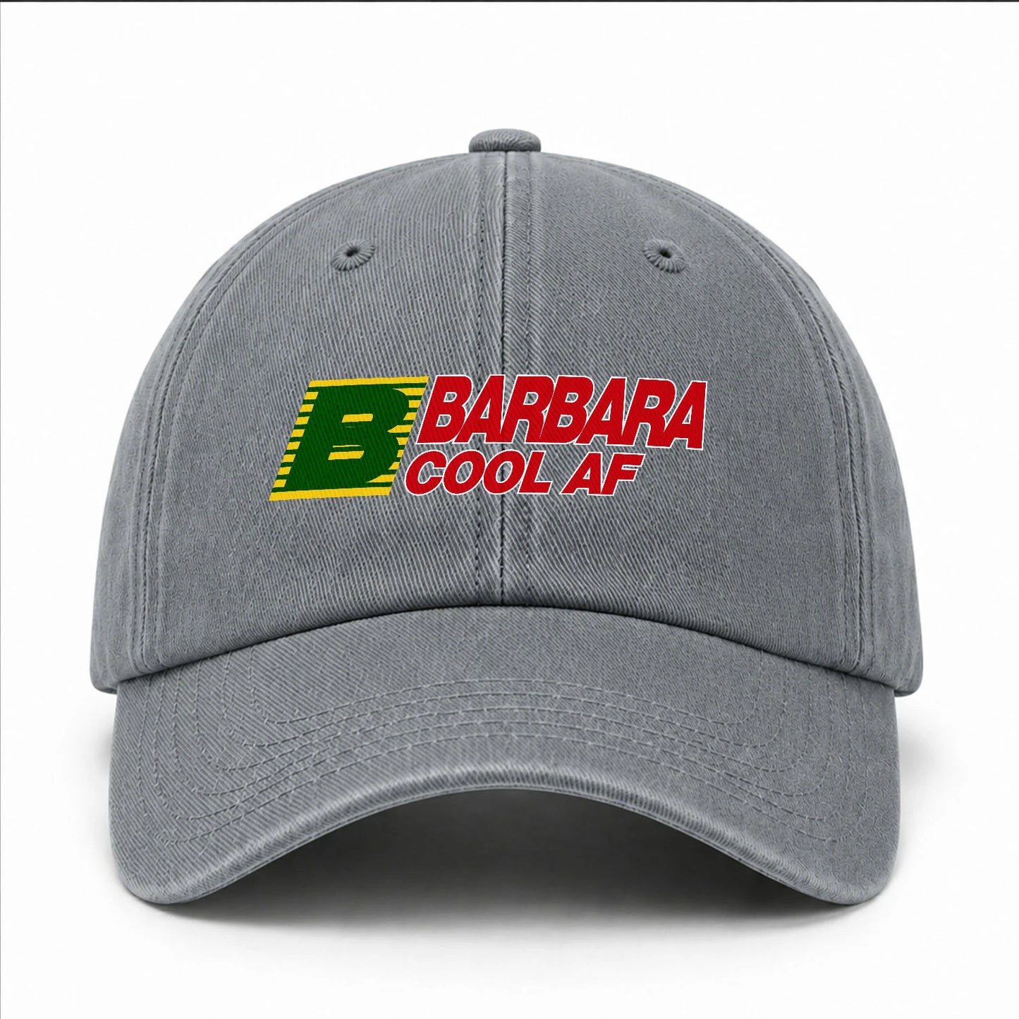 Your Name Cool Af Funny Washed Cap BARBARA 13K1 C85PF