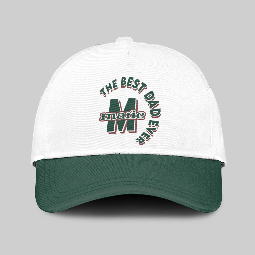 The Best Dad Ever Custom Name Cap MARIE 13K1 C35PF