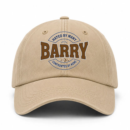 Hated By Many Confronted By None Washed Cap BARRY 13K1 C36PF