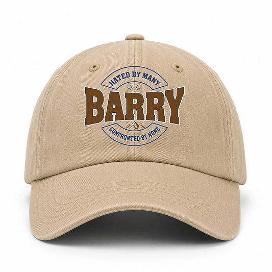 Hated By Many Confronted By None Washed Cap BARRY 13K1 C36PF