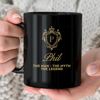 The Man The Myth The Legend Blue Crest Mug PHIL 13K1 MG02