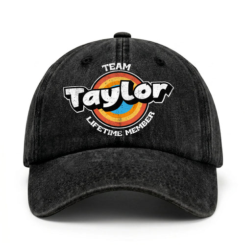 Team Your Name Lifetime Member Logo Cap TAYLOR 13K1 C66PF