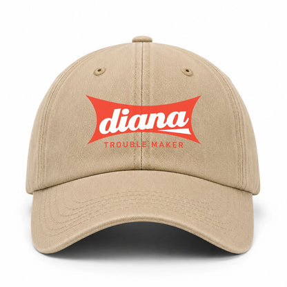 Trouble Maker Red Logo Washed Cap DIANA 13K1 C78PF