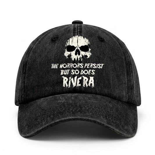 The Horrors Persist But So Does Your Name Cool Skull Washed Cap RIVERA 13K1 C134PF