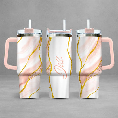 JILL 40oz Personalized Tumbler Cup with Straw | Custom Stainless Steel Mug 13K1-TB1